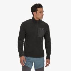 Patagonia Men's R1 Air Zip Neck - Black (40245BLK)